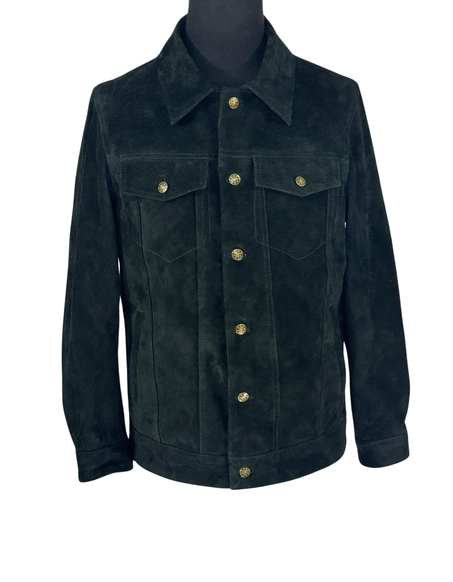 Buffalo Suede Leather Trucker Shirt/Jacket