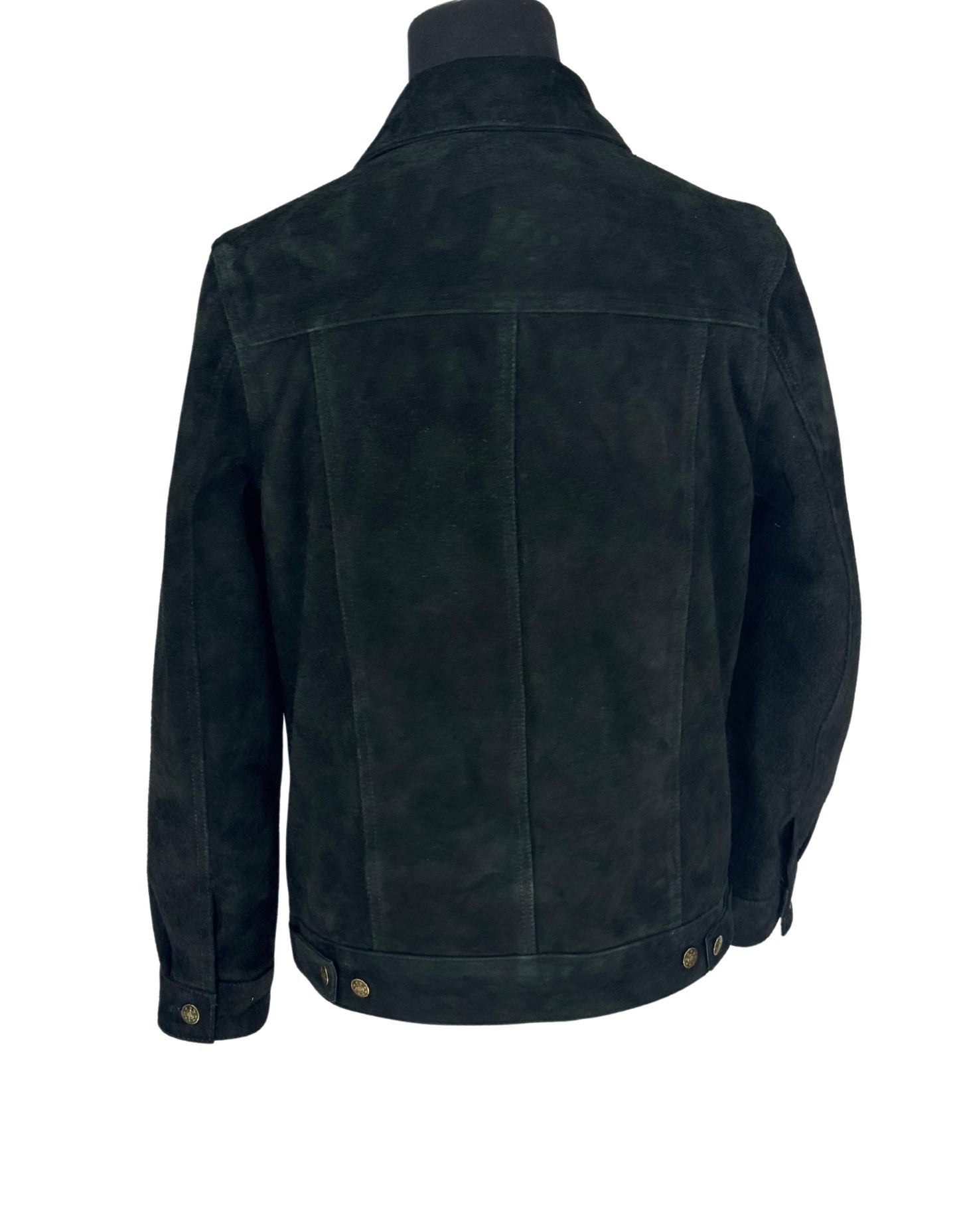 Buffalo Suede Leather Trucker Shirt/Jacket