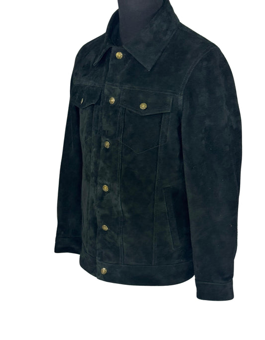 Buffalo Suede Leather Trucker Shirt/Jacket